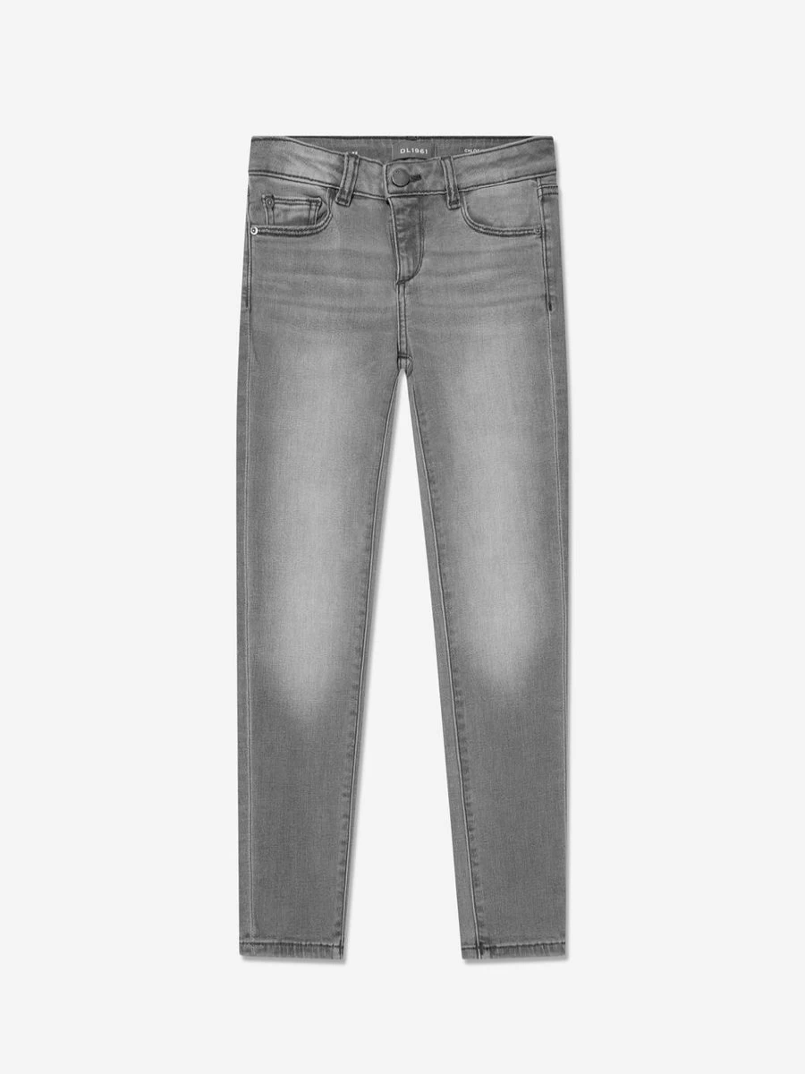 DL1961 Girls Chloe Grey Skinny Fit Jeans for Kids