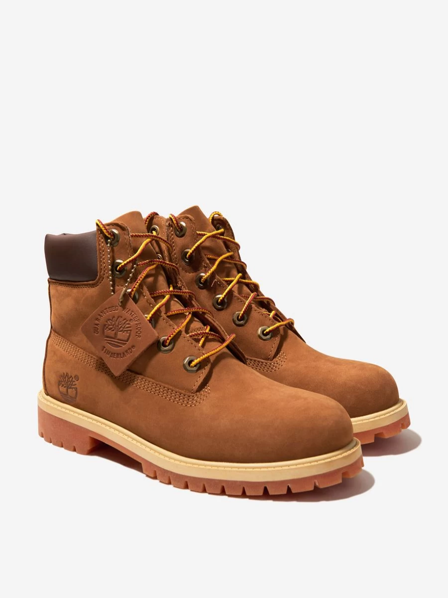 Timberland Kids Premium 6 Inch Nubuck Boots for Teens - Durable & Stylish