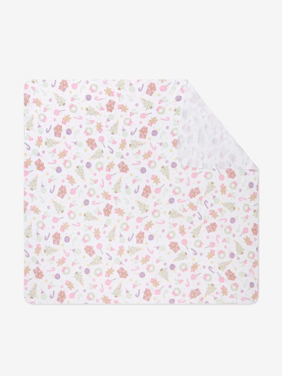 Magnolia Baby Girls White Sweet Gingerbread Swaddle Blanket - Soft Holiday Newborn Wrap