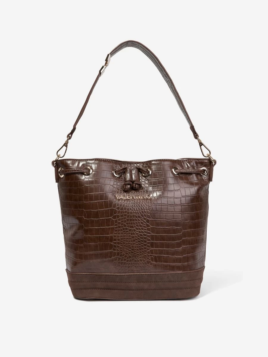 Valentino Girls Brown Fire Bucket Bag 24cm Wide Designer Handbag for Teens