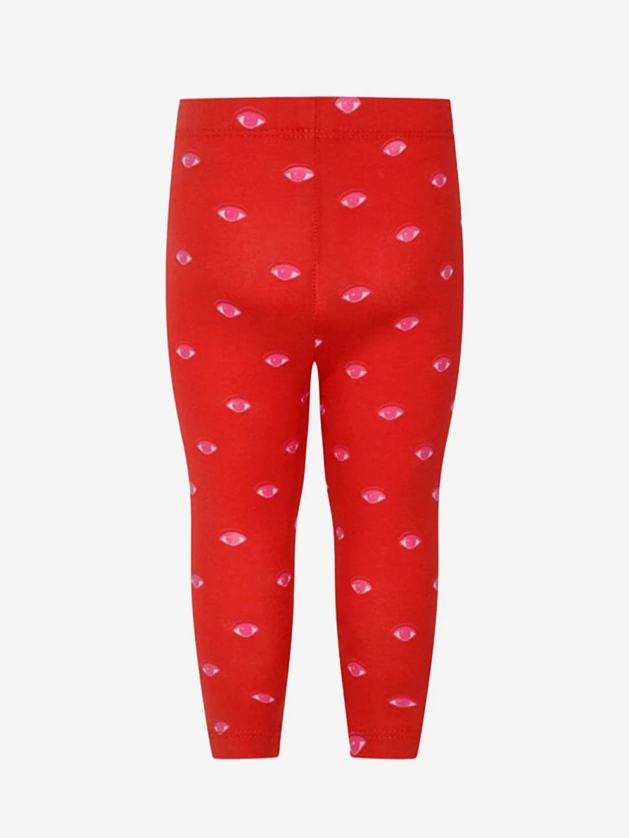 KENZO KIDS Girls Fashion Print Leggings with Eye Design - Stylish & Comfortable