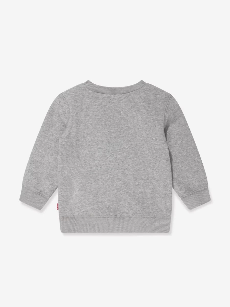 Levi's Baby Boys Batwing Logo Sweatshirt - Soft Cotton Pullover for Toddlers | Kids Casual Wear
