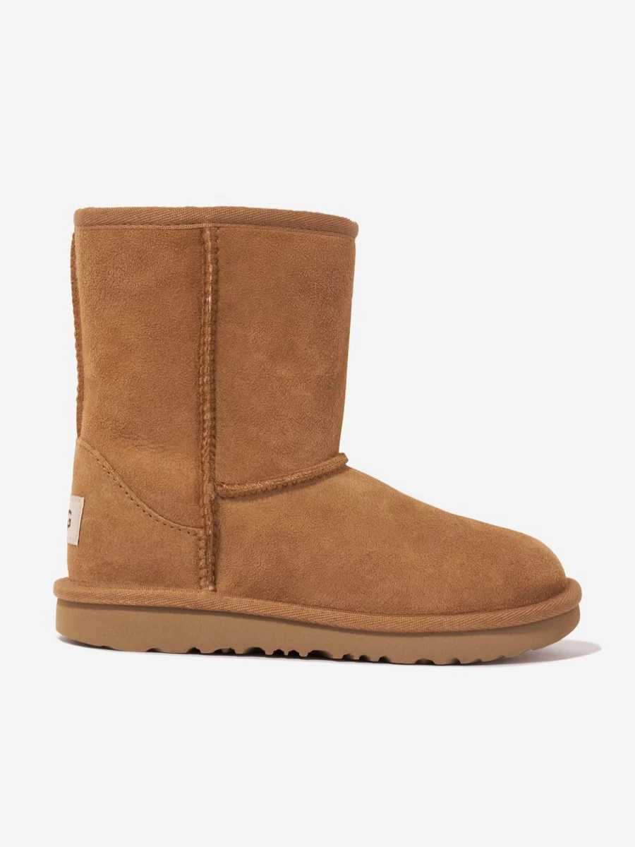 UGG Girls' Twinface Sheepskin Classic II Boots – Warm Unisex Winter Boots for Kids