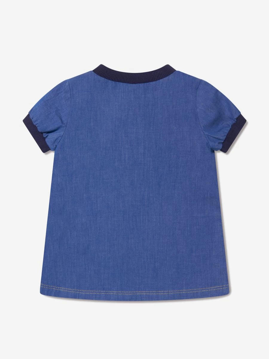 Moncler Enfant Baby Girls Blue Dress - Elegant & Stylish Infant Clothing