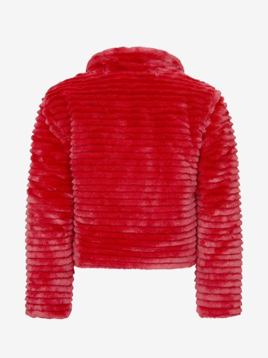 Relish Girls Reversible Faux Fur Jacket - Cozy Winter Outerwear for Kids
