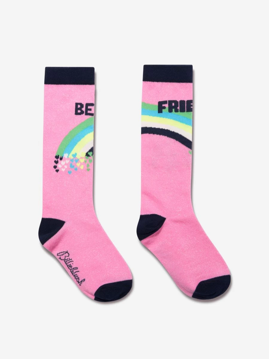"Billieblush Pink Best Friend Socks for Girls - Cute & Comfortable"