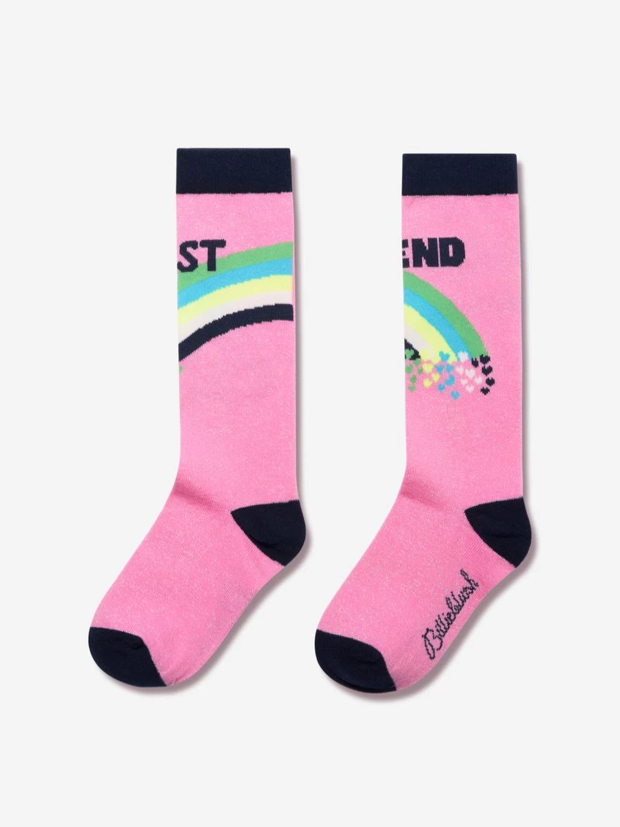 "Billieblush Pink Best Friend Socks for Girls - Cute & Comfortable"