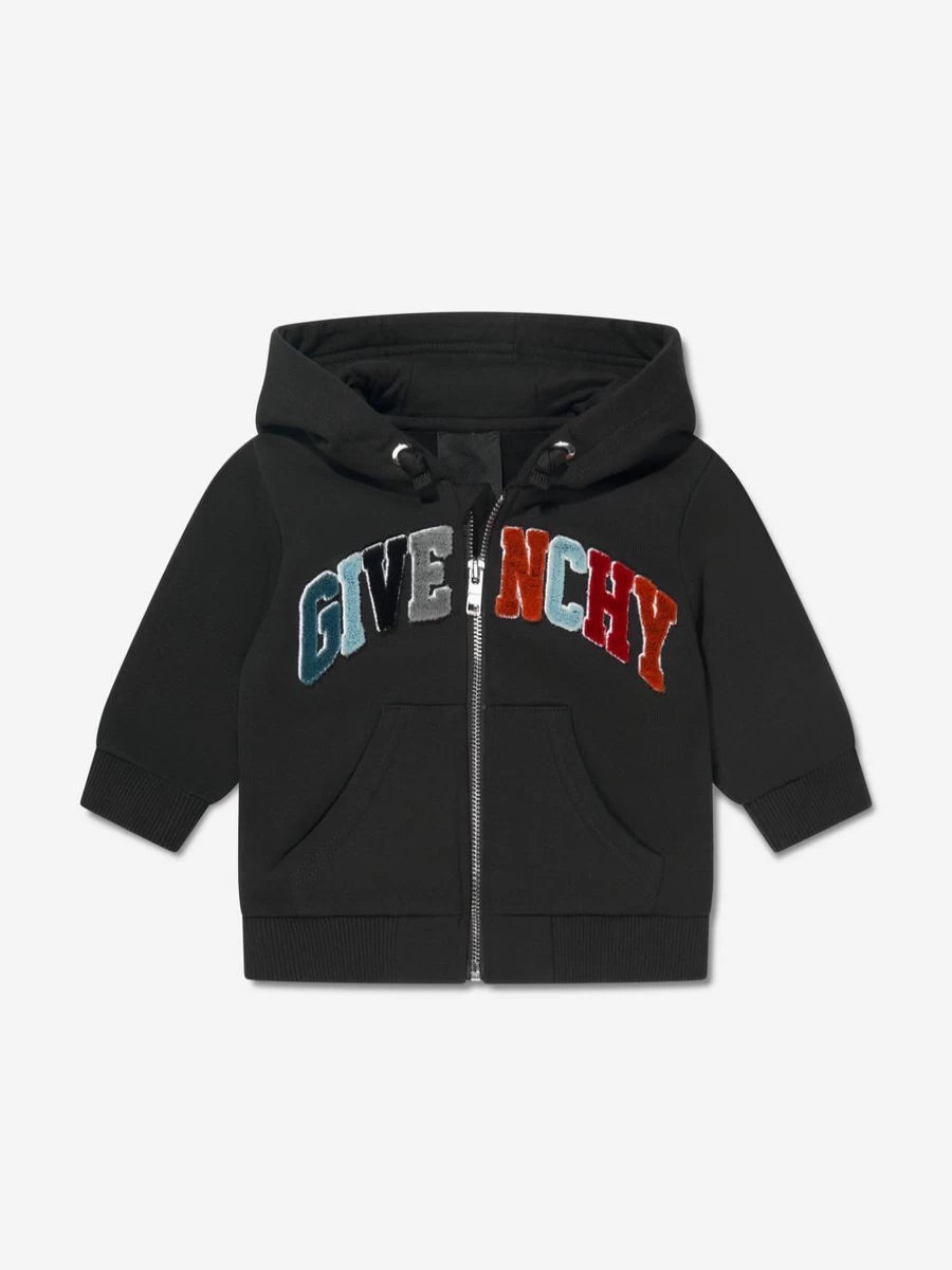 Givenchy Baby Boys Black Zip-Up Hoodie