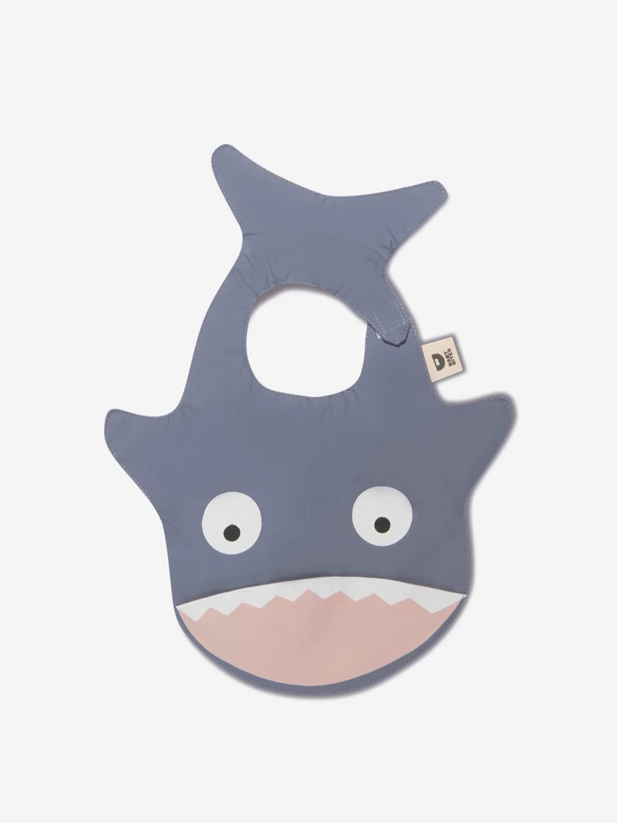 Baby Bites Waterproof Blue Shark Bib for Infants - Soft, Durable & Adorable Feeding Accessory