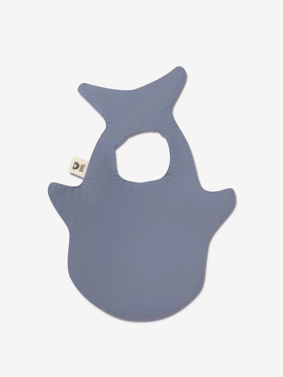 Baby Bites Waterproof Blue Shark Bib for Infants - Soft, Durable & Adorable Feeding Accessory