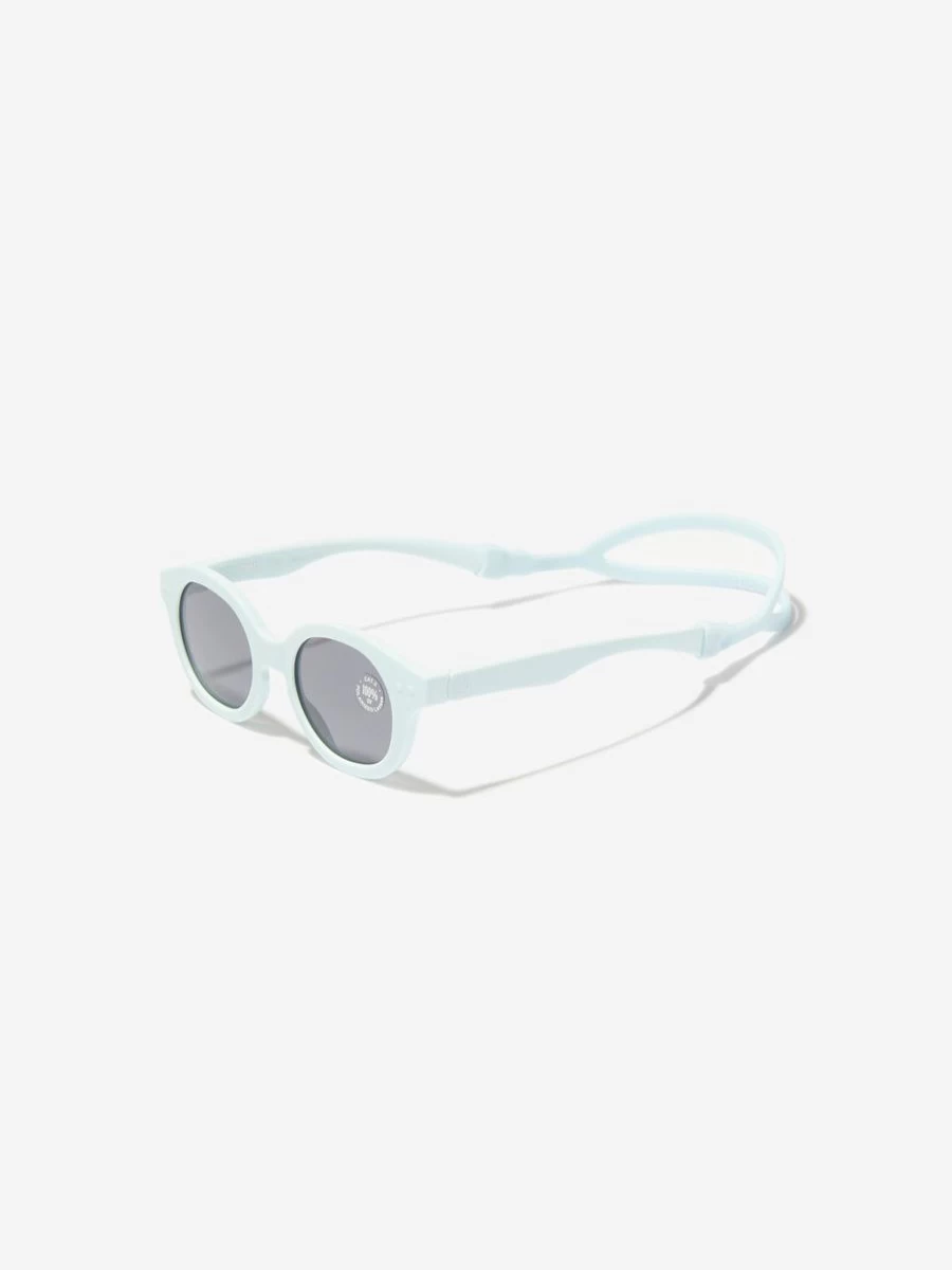 Izipizi Girls Retro Blue Mini Sunglasses for Kids - Vintage Style Shades