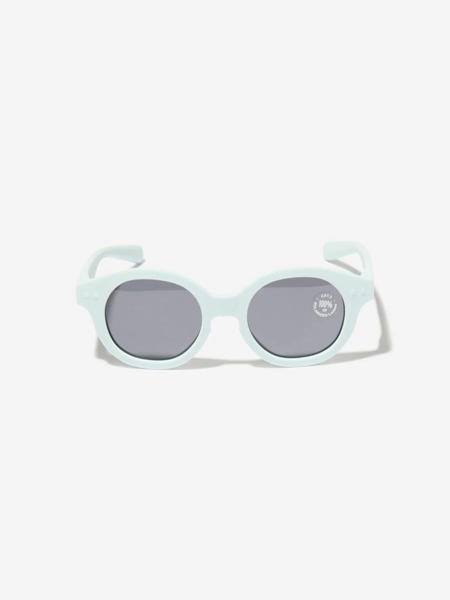 Izipizi Girls Retro Blue Mini Sunglasses for Kids - Vintage Style Shades