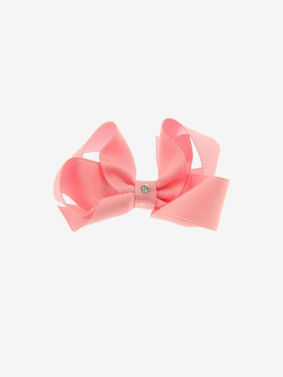Dotty Daydreams Coral Bow Hair Clip for Teen Girls - Stylish Hair Accessory for Teens