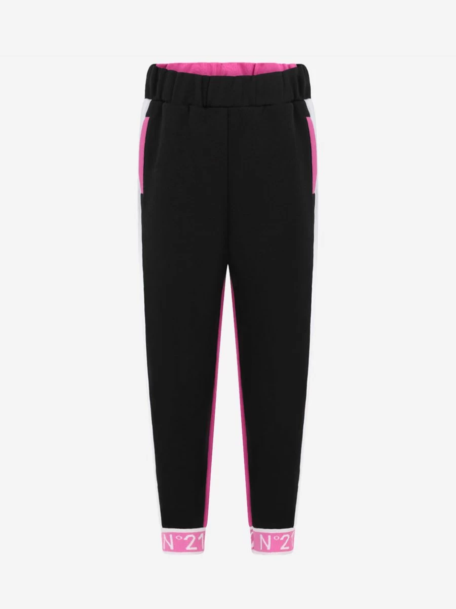 N°21 Girls' Embroidered Logo Sweatpants | Comfortable Casual Joggers