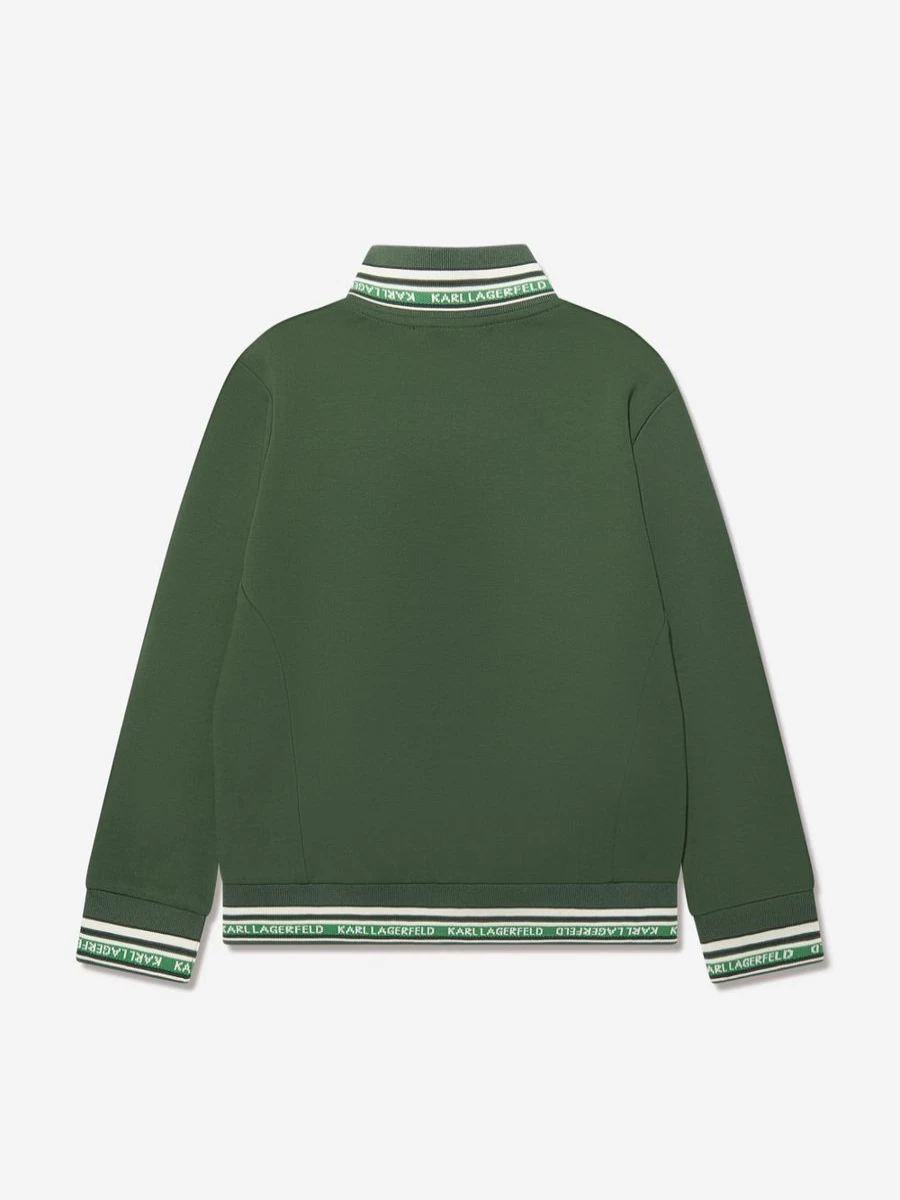 Karl Lagerfeld Boys Green Logo Track Jacket