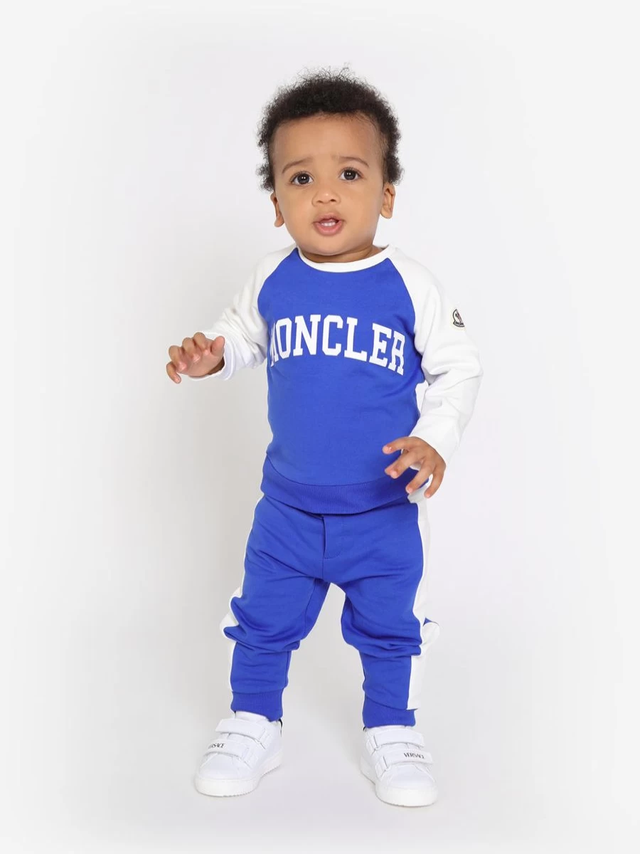 Moncler Enfant Baby Boys Blue Logo Tracksuit - Comfortable & Stylish Outfit