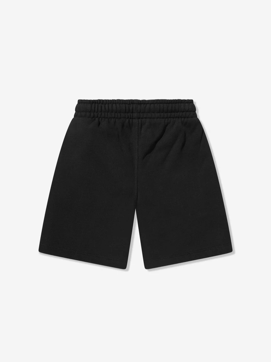 Off-White Black Bookish Bit Logo Sweat Shorts for Teen Boys