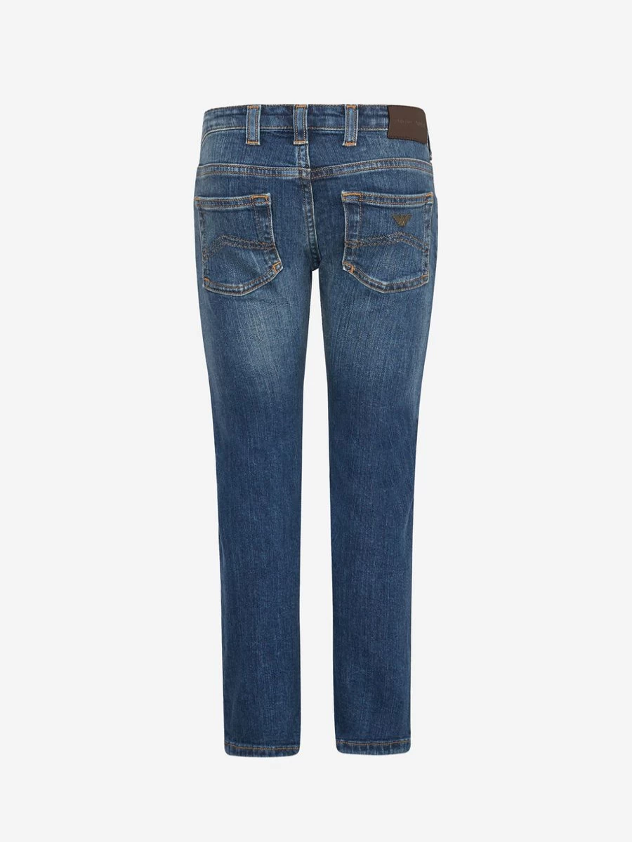 Emporio Armani Boys' Cotton Denim Jeans for Kids | Stylish & Comfortable Branded Pants