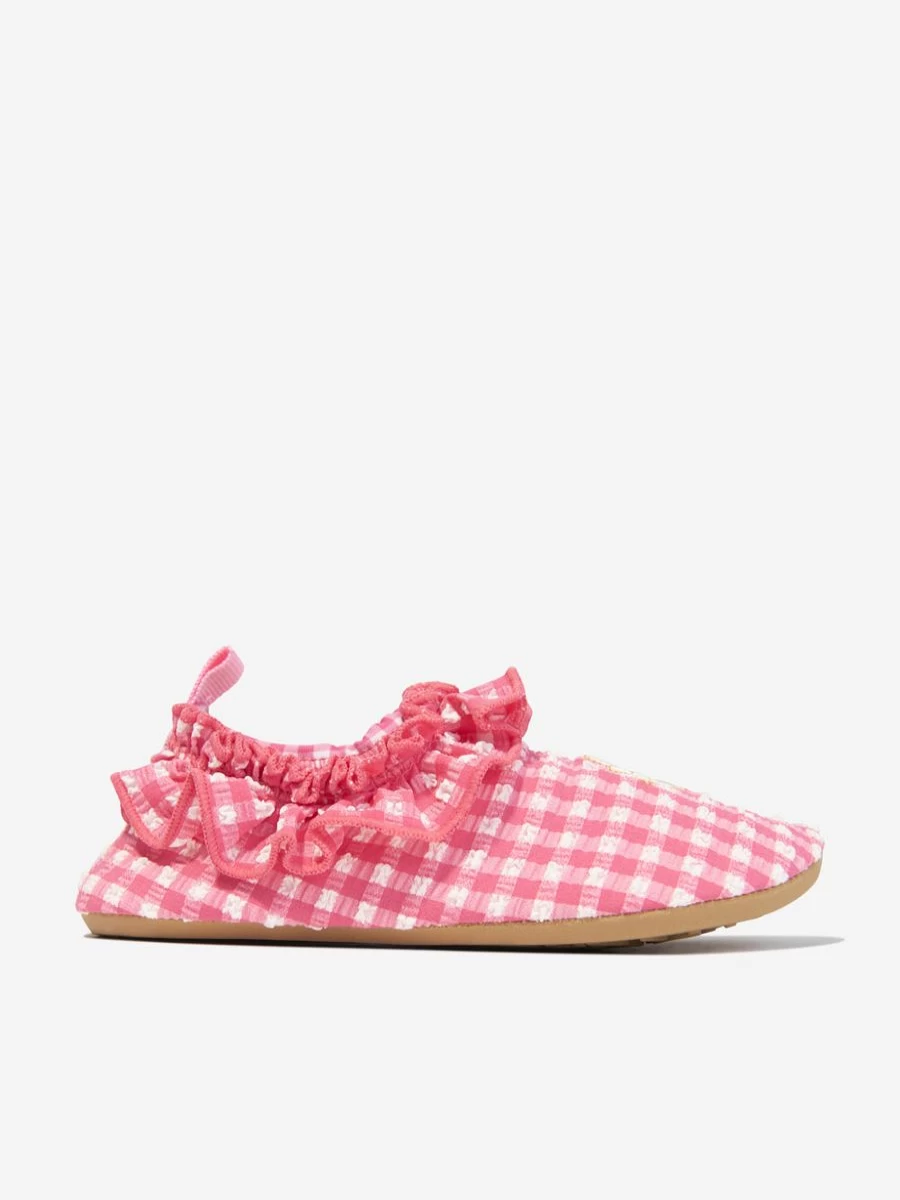 Konges Slojd Baby Girls Pink Soline Frill Swim Shoes for Toddlers