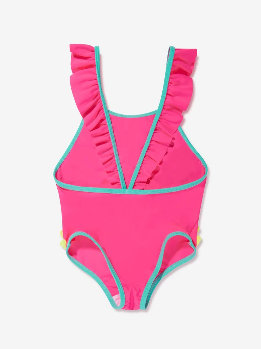 "Billieblush Teen Girls Pink Big Love One-Piece Swimming Costume"