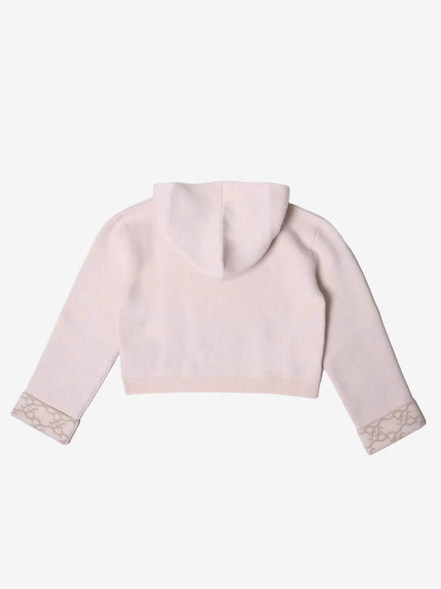 Fendi Kids Boys' Wool Knit Hoodie - Unisex Style for Comfort and Warmth