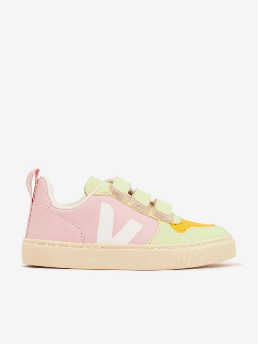 Veja V-10 Pink Animal Print Sneakers for Teen Girls - Lightweight Trainers