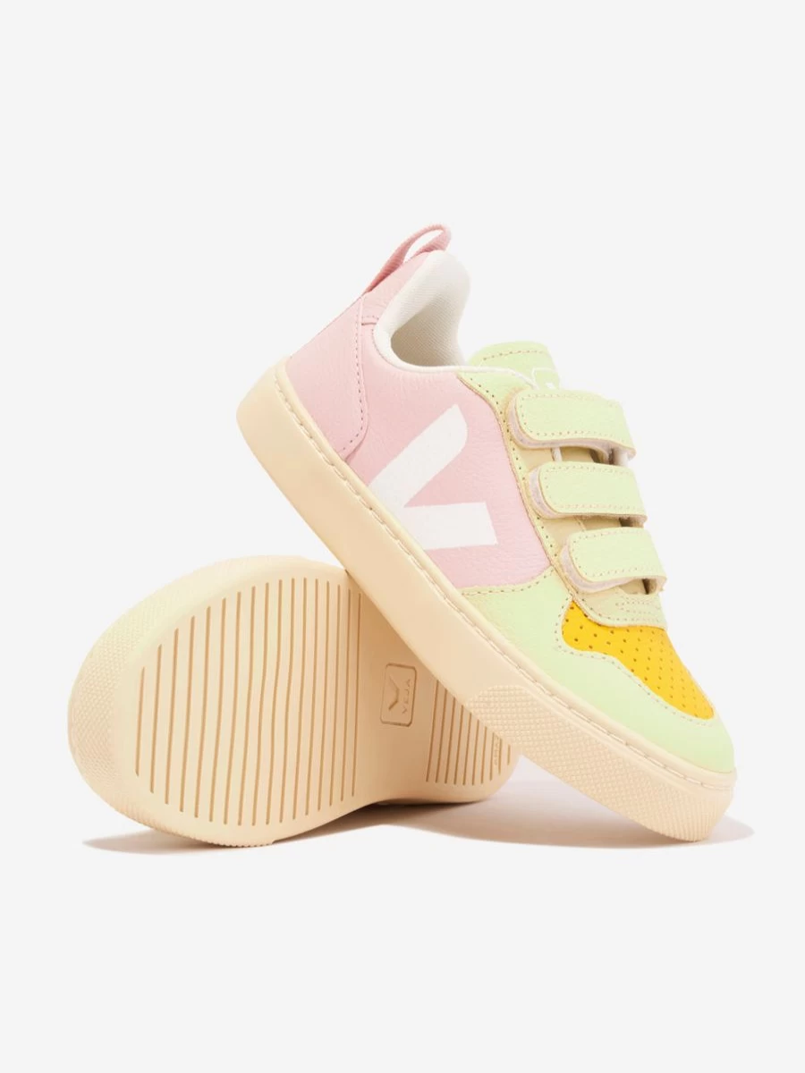 Veja V-10 Pink Animal Print Sneakers for Teen Girls - Lightweight Trainers