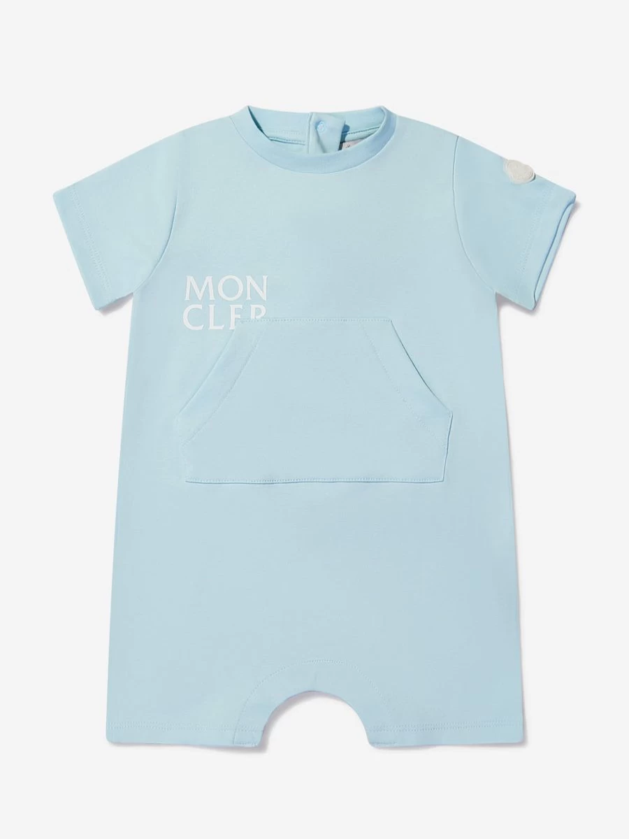 Moncler Enfant Boys Logo Romper - Stylish Unisex Baby Bodysuit
