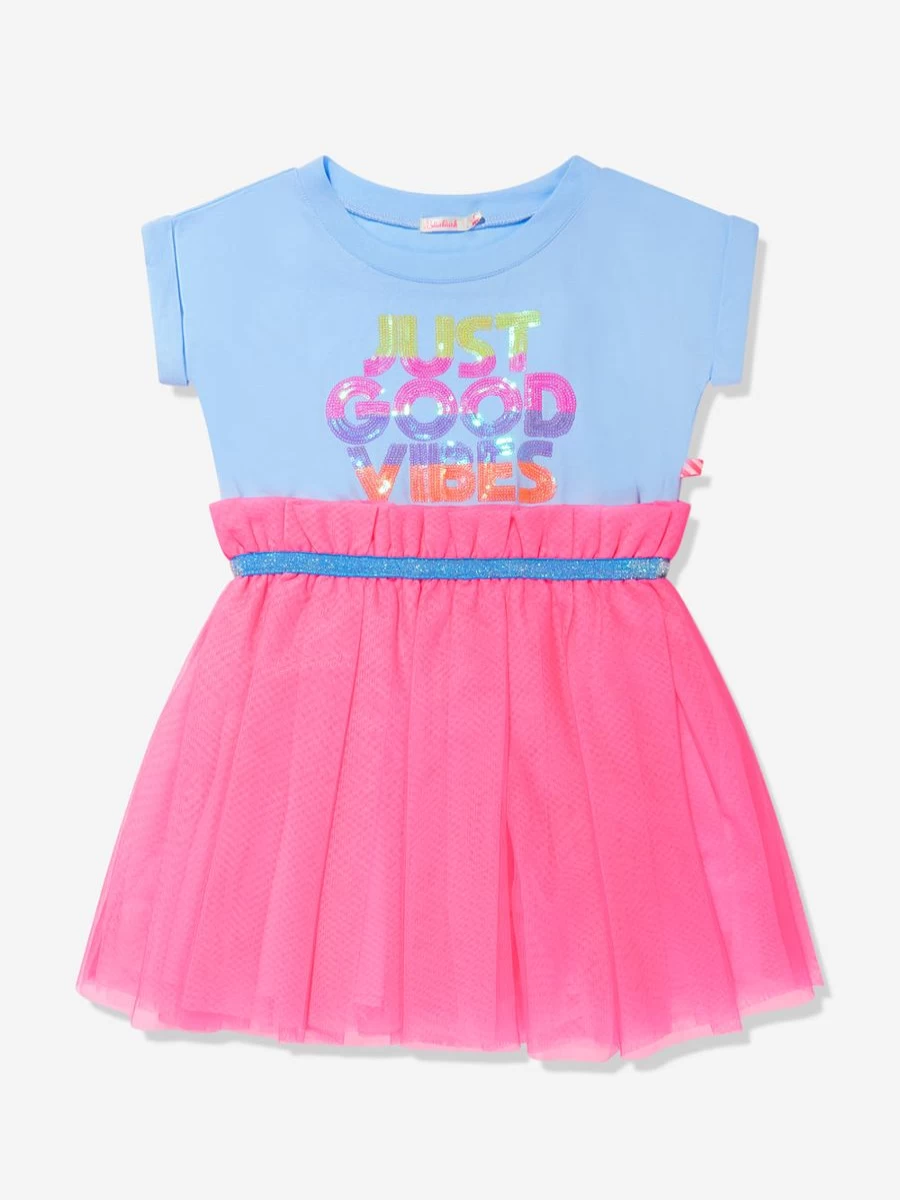 Billieblush Blue Good Vibes Dress for Teen Girls | Trendy Casual Outfit