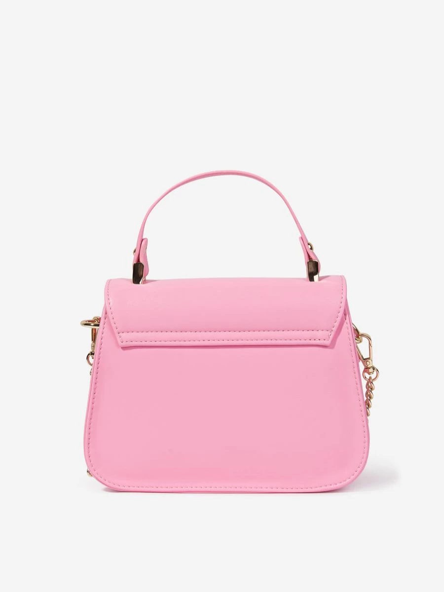 Monnalisa Pink Bow Handbag for Girls - Stylish & Trendy Kids Purse