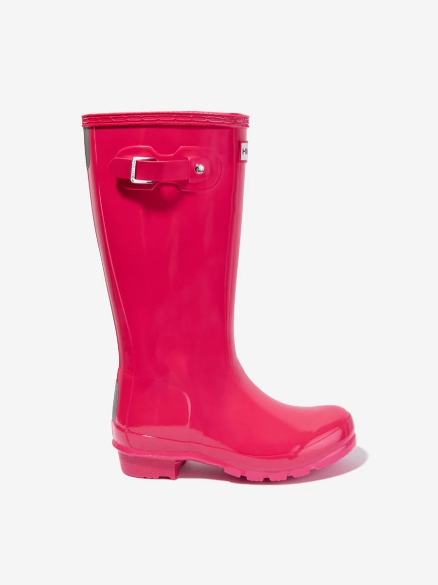 Hunter Original Gloss Pink Wellington Boots for Girls