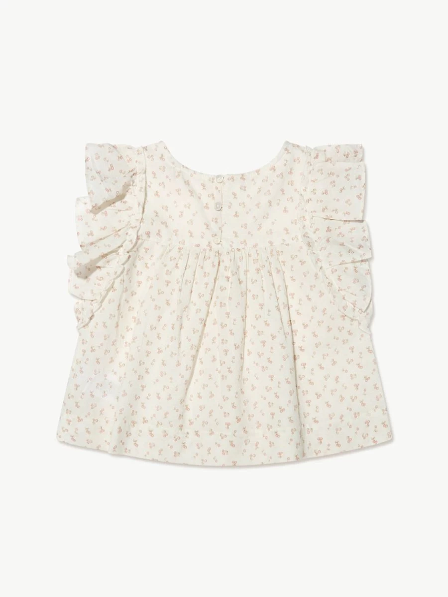 Bonpoint Teen Girls' Celene White Blouse | Elegant Fashion Top for Teens