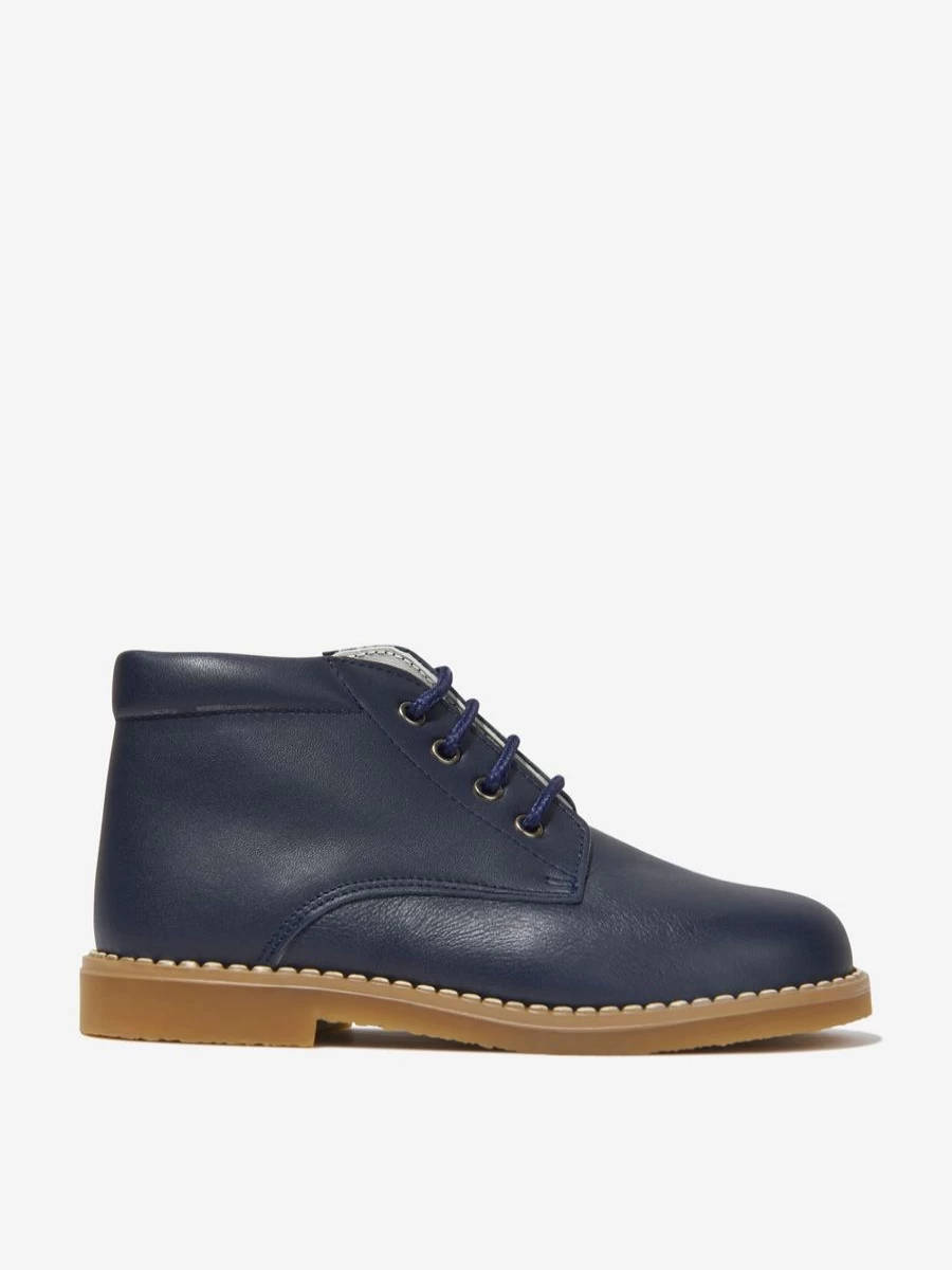 Andanines Baby Boys Leather Lace-Up Boots | Comfortable & Stylish First Walkers Shoes