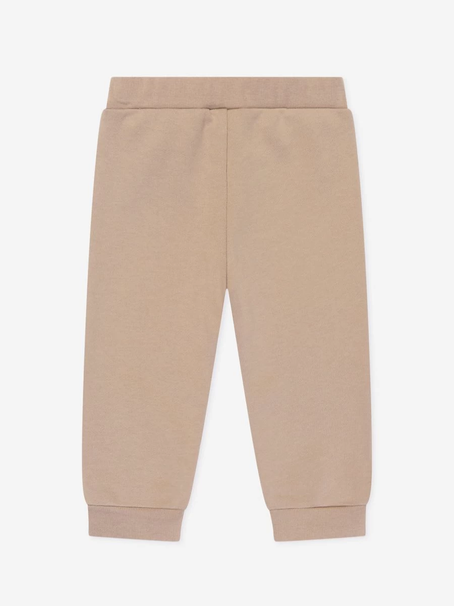 Fendi Kids Baby Beige Logo Joggers - Comfortable Cotton Pants for Infants