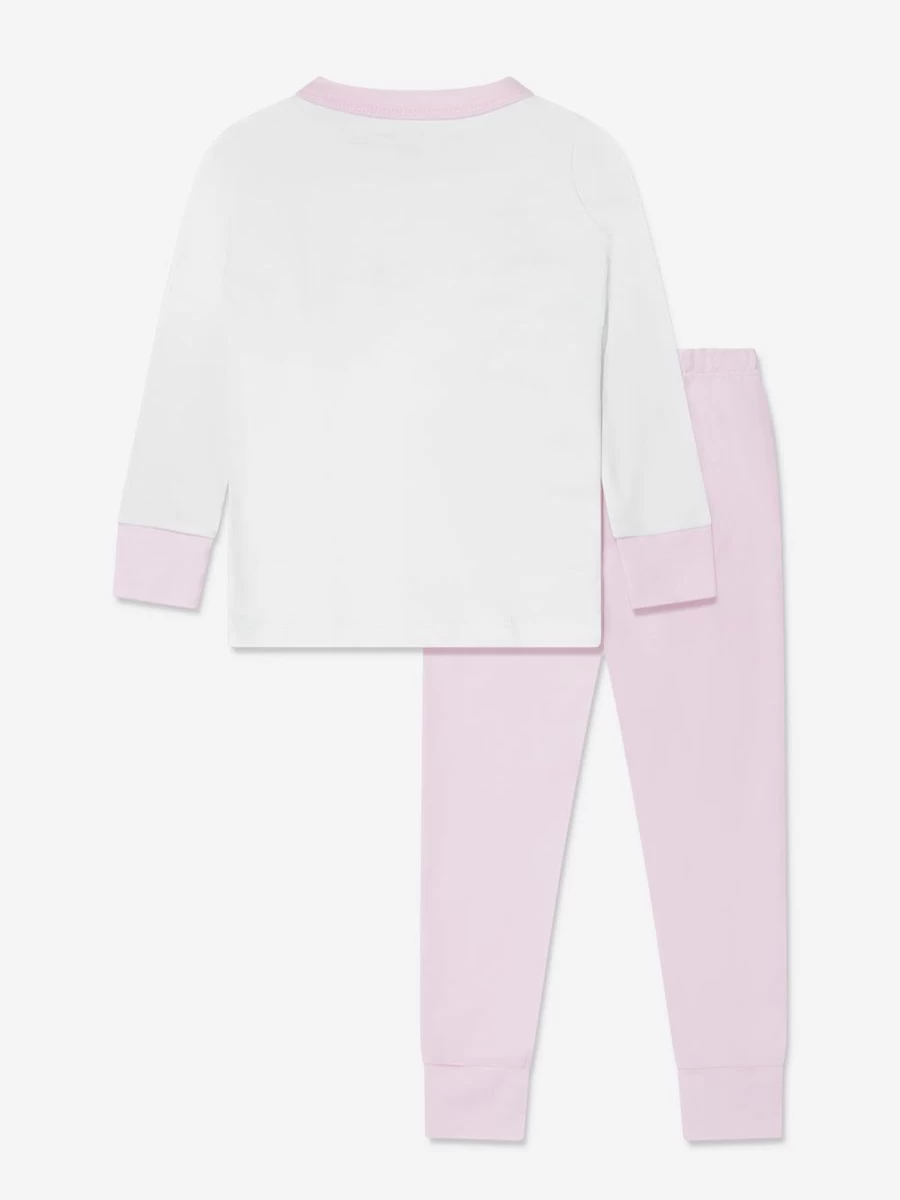 Magnolia Baby Girls Pink Smocked Long Sleeve Pajama Set - Soft Sleepwear for Toddlers
