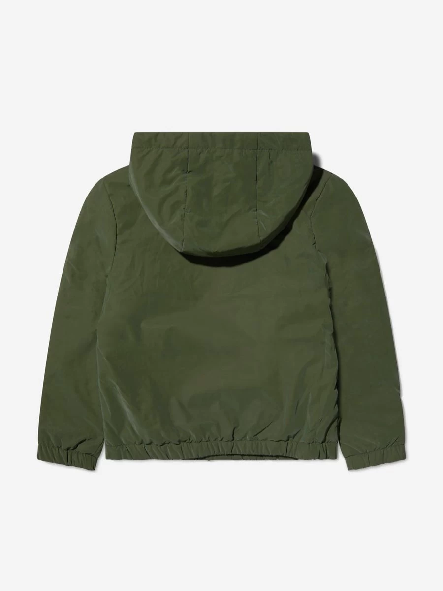 Karl Lagerfeld Boys' Logo Print Windbreaker Jacket for Kids | Stylish Lightweight Outerwear
