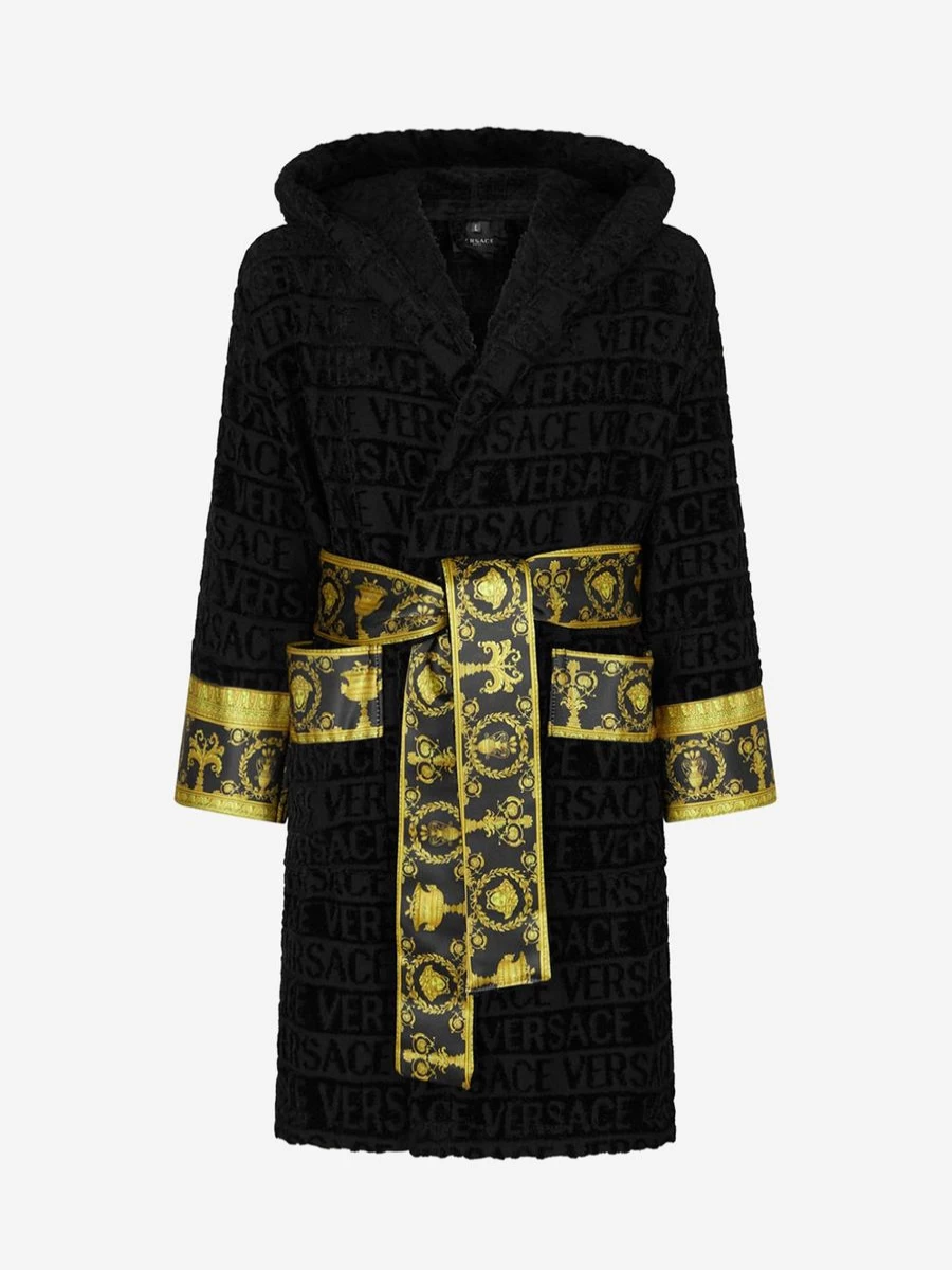 Versace Kids Baroque Bathrobe for Boys - Luxury Children's Robe by Versace