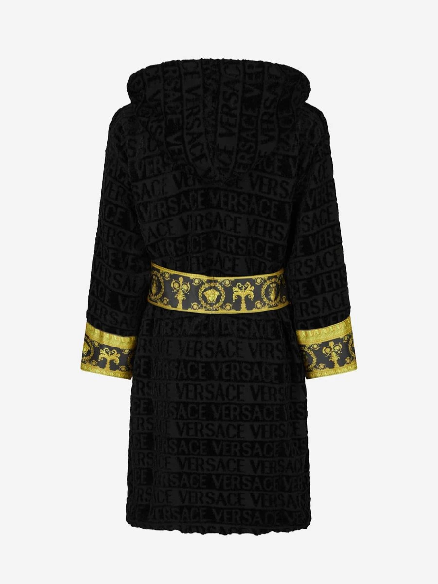 Versace Kids Baroque Bathrobe for Boys - Luxury Children's Robe by Versace