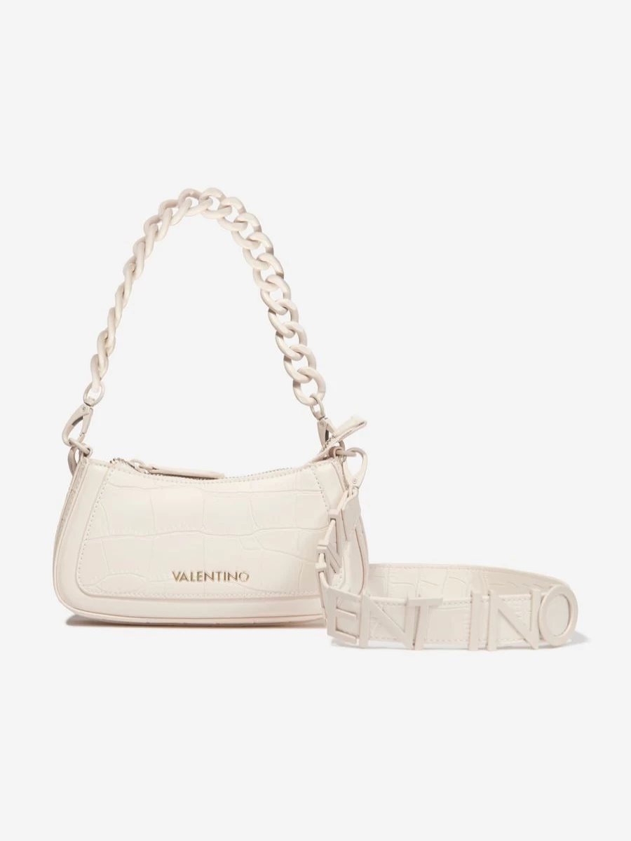 Valentino Girls Ivory Surrey Shoulder Bag 31.9cm Luxury Designer Handbag