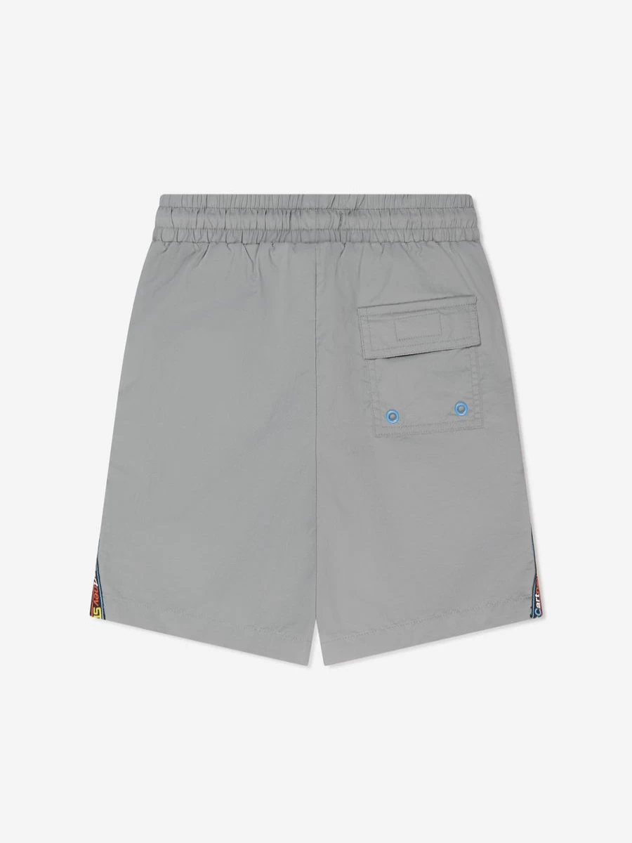 Stella McCartney Kids Boys' Grey Logo Trim Swim Shorts