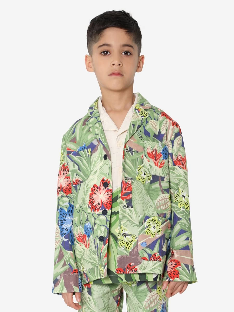 KENZO KIDS Boys Navy Varsity Jacket | Classic Athletic Style