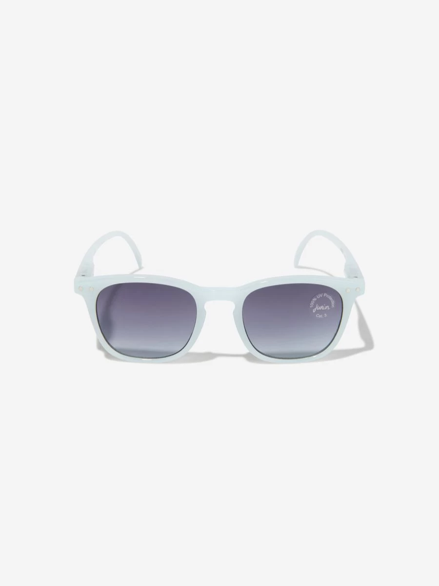Izipizi Girls' Blue Trapeze Sunglasses – Kids' Iconic UV Protection Shades
