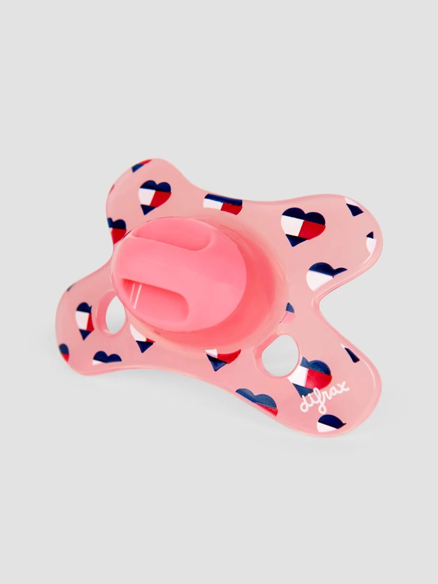 Tommy Hilfiger Baby Girls 2-Pack Pacifier Set - Newborn Soothers, BPA-Free Dummies for Infants
