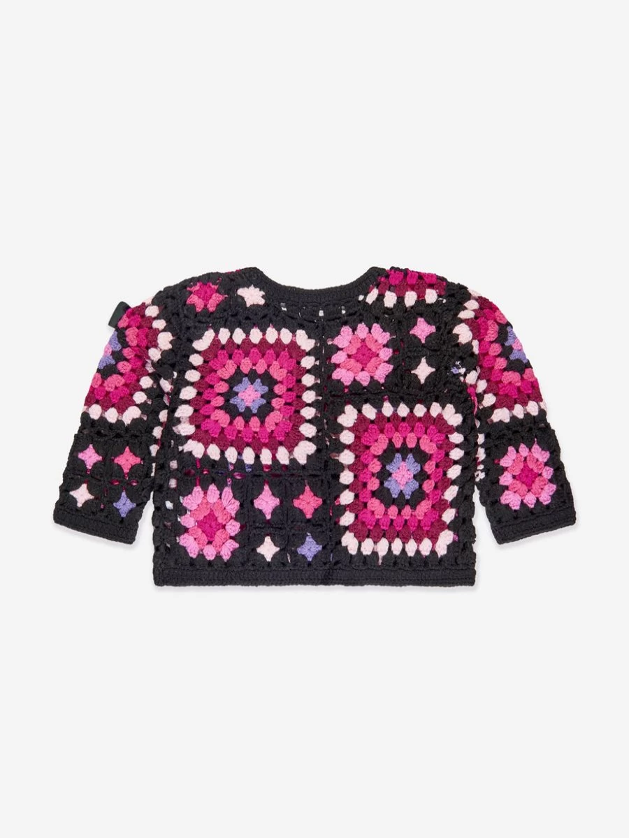 Angels Face Girls Sheila Multicolour Crochet Jumper - Handmade Knit Sweater for Girls