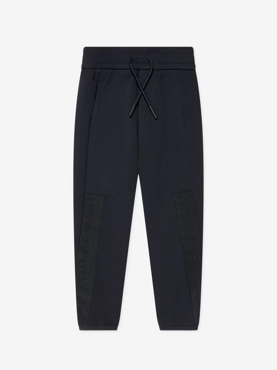 Emporio Armani Teen Boys Navy Logo Joggers Pants Casual Comfortable