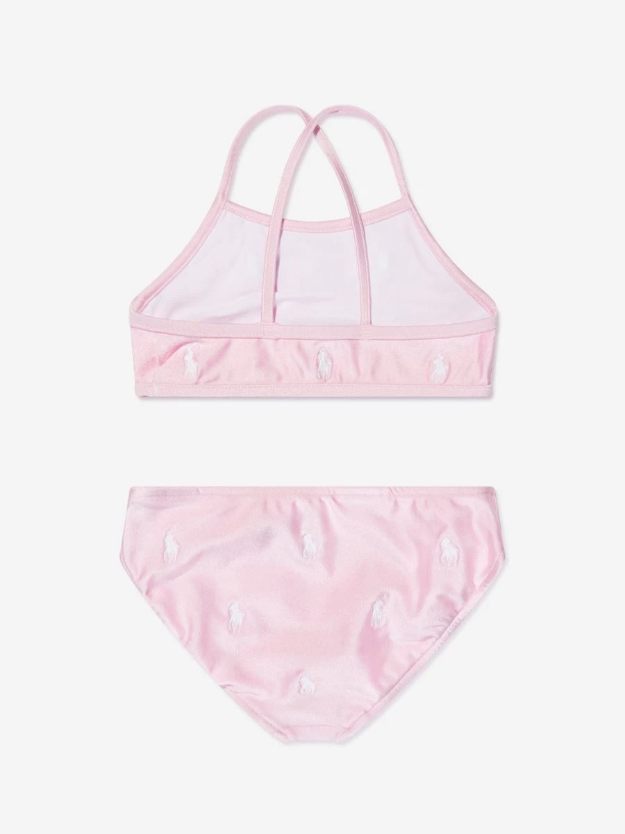 Ralph Lauren Kids Teen Girls Pink Logo Bikini Swimwear