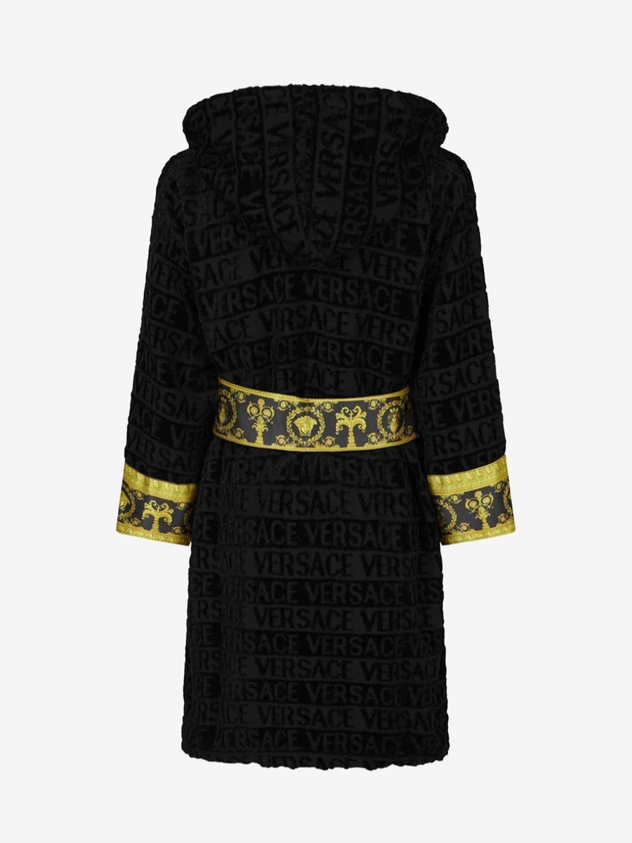 Versace Girls Baroque Bathrobe for Kids - Luxury Children's Robe by Versace