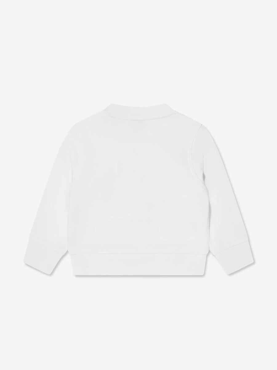 Burberry Kids Baby Boys White Crest Bear Sweatshirt - Soft Cotton Hoodie