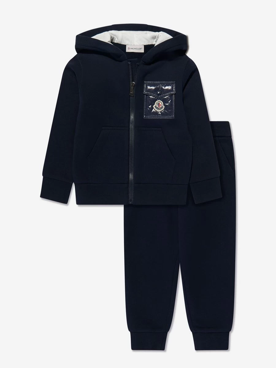 Moncler Enfant Teen Boys Navy Logo Pocket Tracksuit