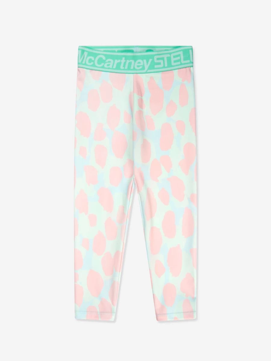 Stella McCartney Kids Girls' Blue Sports Leggings for Active Play & Comfort